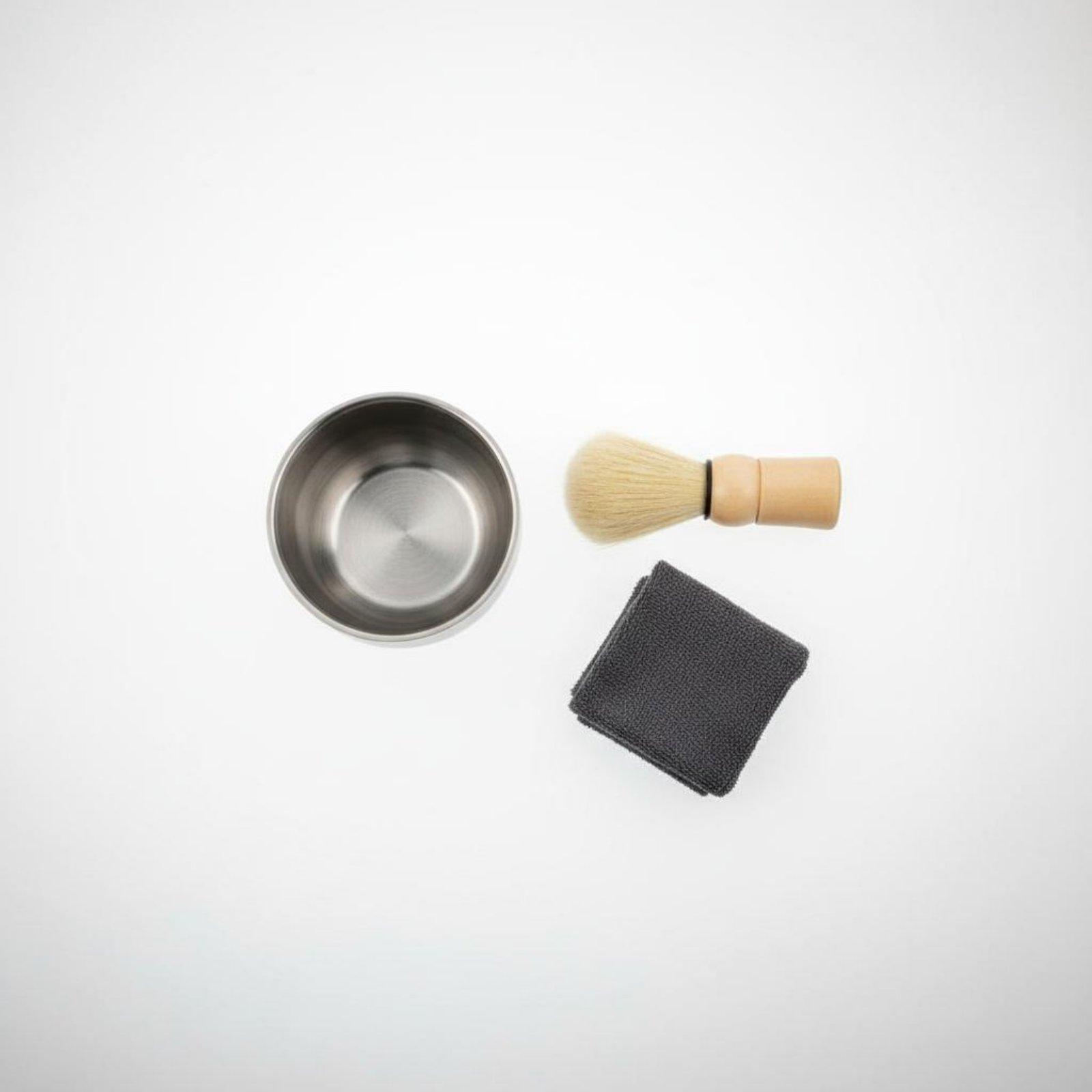 Men Grooming Home - Metalen scheerschuimbakje voor mannen, scheerschuifje met