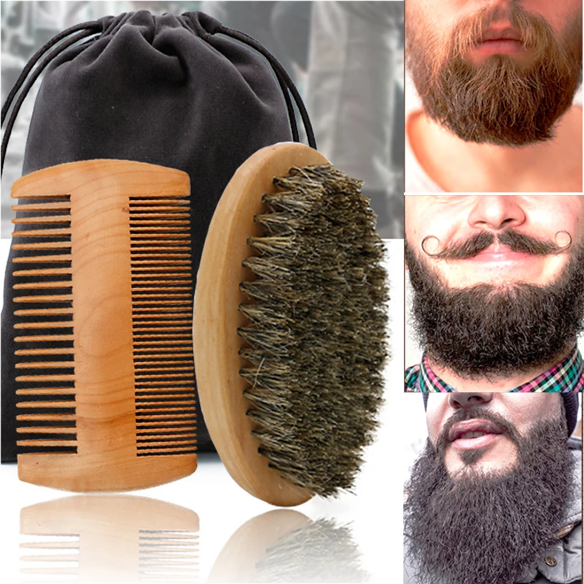 Shaving Brush Set - Zachte Varkenshaar Houten Baard Borstel Kapper