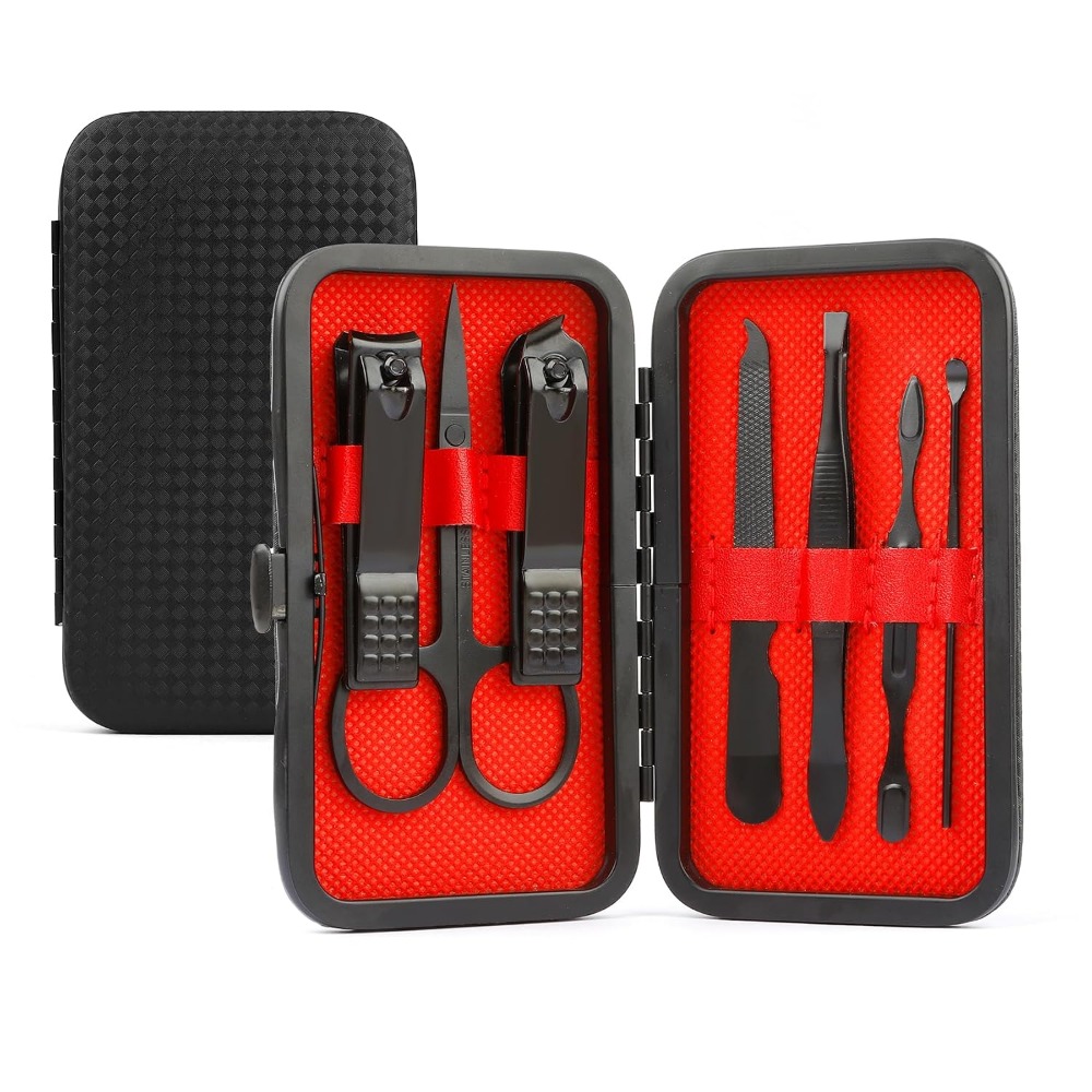 Nail Care Kit Mens - 8-in-1 manicureset voor mannen: verzorgingsgereedschap van