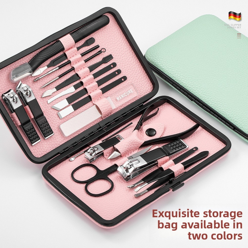 18-delige manicure- en pedicur - Nail Care Kit Mens recensie en prijs