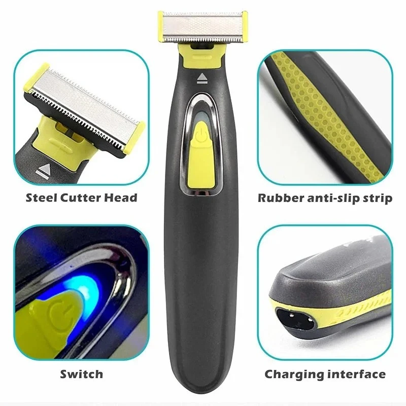 Draagbare USB-oplaadbare elekt - Men Grooming Armpit Hair recensie en prijs