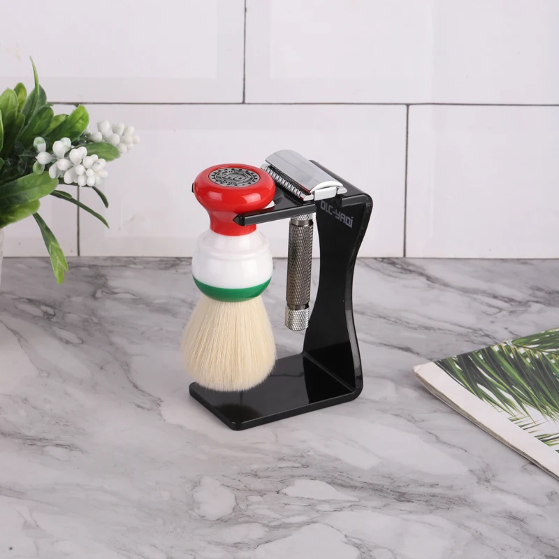 YAQi Goedkope romige zwart/wit - Shaving Brush Set recensie en prijs